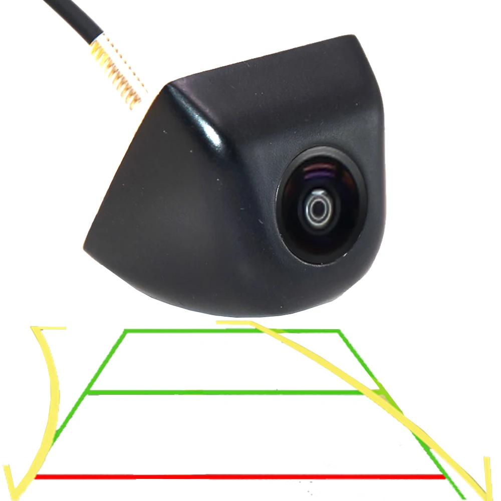 Fish Eyes Lens 170° Trajectory Car Rear View Camera AHD 720P Full HD