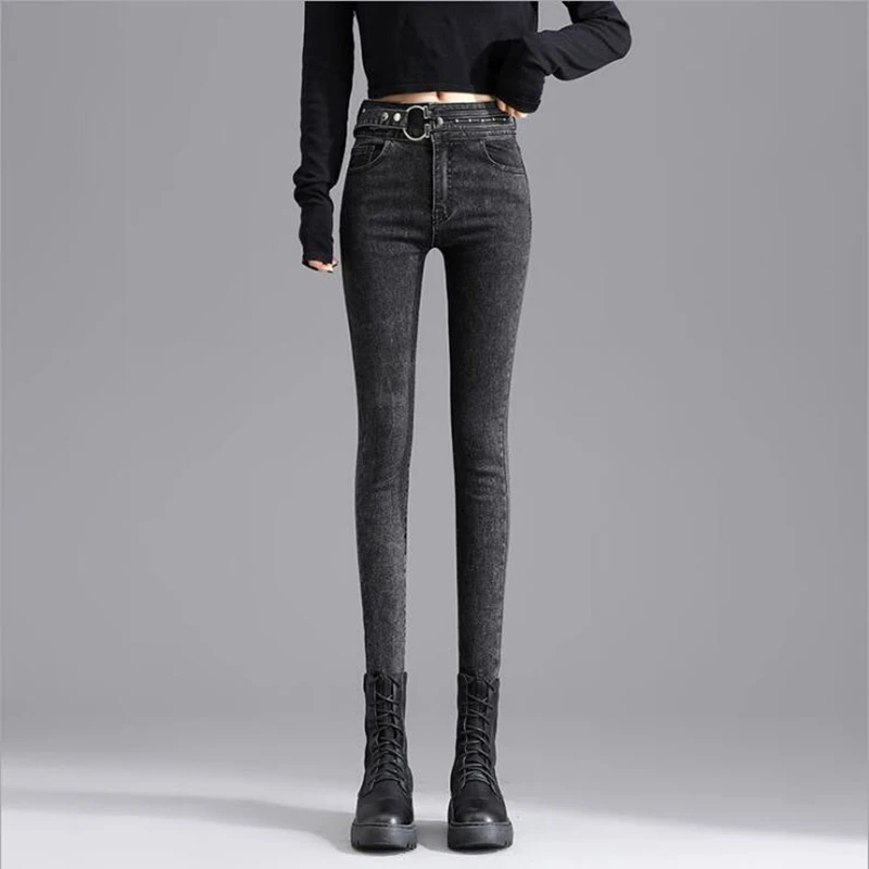 

Stretch Skinny Woman Jeans High Waist Fashion Nova 2021 Slim Denim Pencil Pants Ladies Designer Clothes Casual Bottoms Plus Size