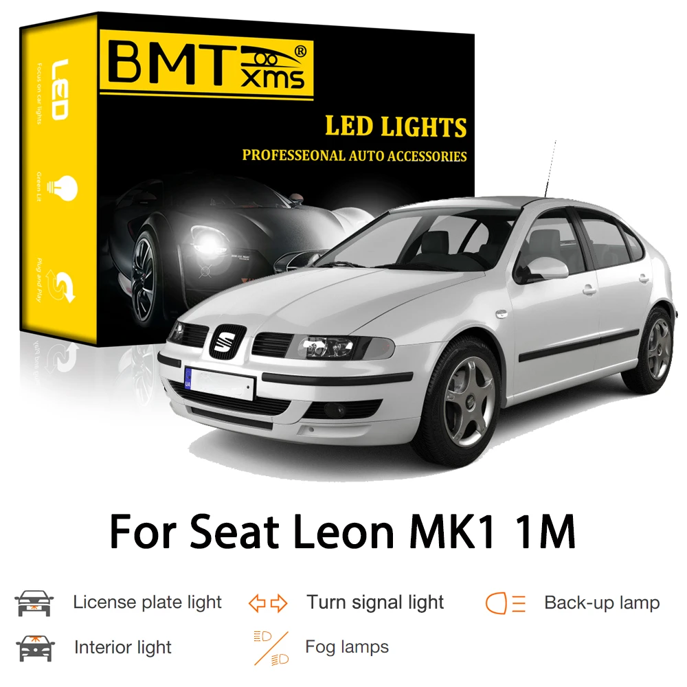 BMTxms bombilla LED Canbus para coche Seat MK1 1M 1M1 1999 2006, Bombilla Interior Exterior, señal de giro de estacionamiento, luz de matrícula inversa|Lámpara de señalización| - AliExpress