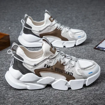 

Fashion Men Casual Shoes 2020 brand sneakers men Lightweight Lace-up Walking Sneakers trainer Male Footwear8666