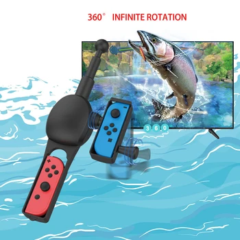 

Fishing Game Kit Fishing Handle Fishing Rod For Switch JoyCon Fishing Spirits Easy Use Need to put your two Joy-con