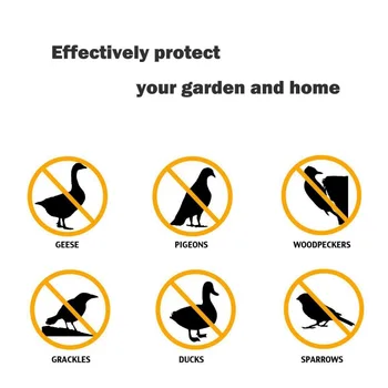 

Self-Adhesive Bird Repellent Scare Tape, Holographic Reflective Bird Deterrent 4.8 x 50FT