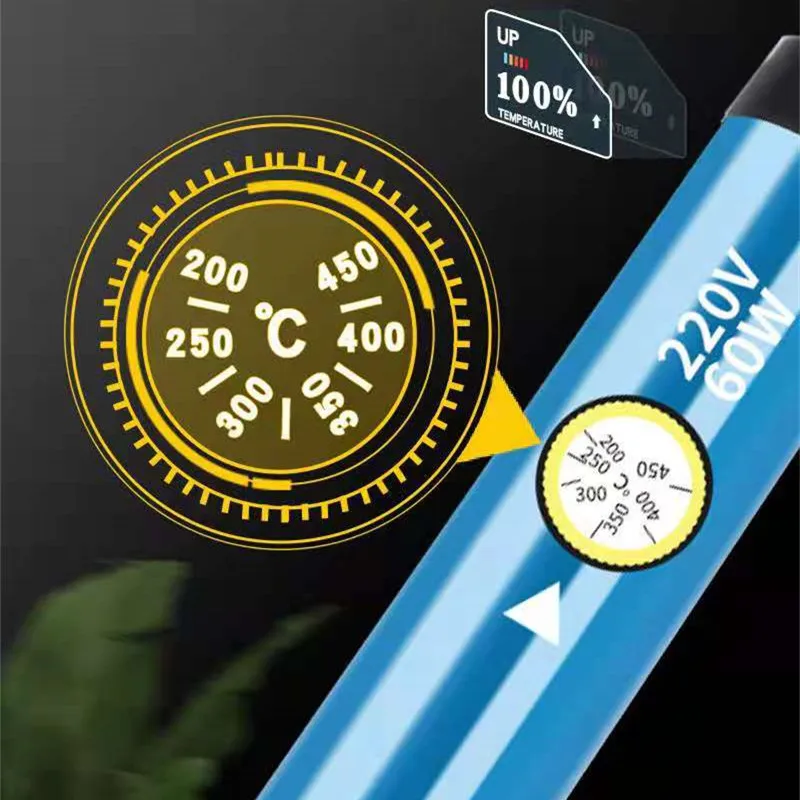 Electric soldering iron 60W temperature display temperature adjustable soldering iron tip 220V soldering tool 200-450 degrees ac 225 arc welder
