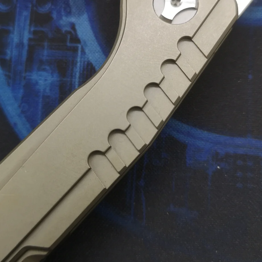 TUWO натуральная D2 инструментальная сталь titanium сплав тактический складной нож для отдыха на открытом воздухе многофункциональная складально-мерильная нож