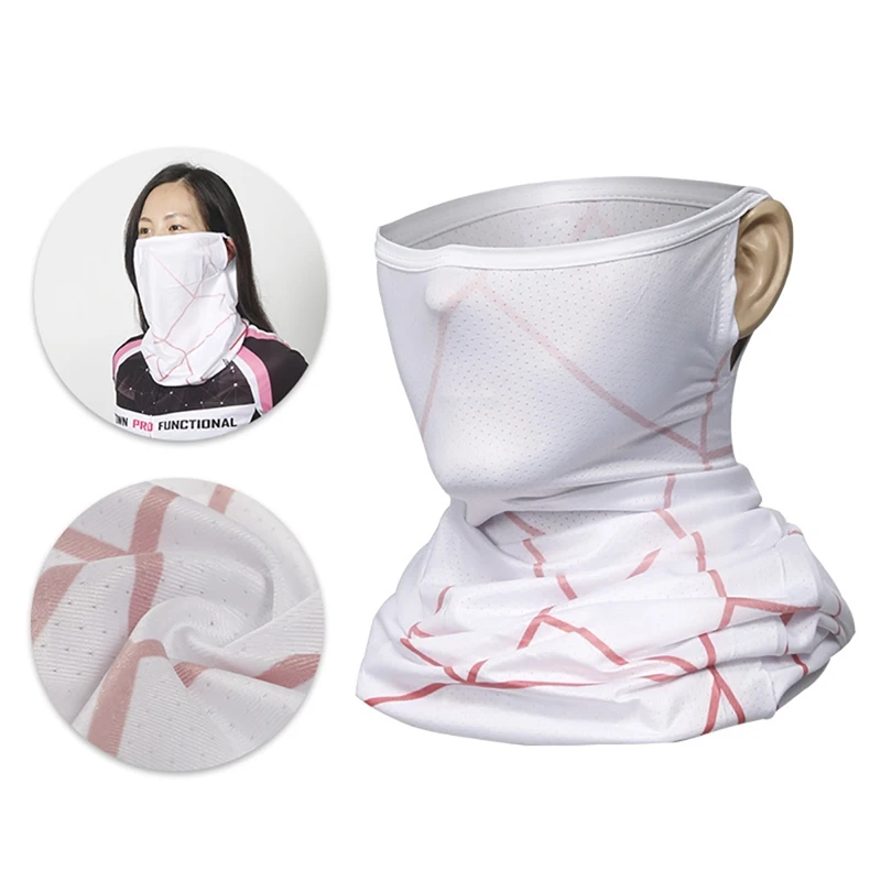 Face Mask Scarf, Women Men Sunshade Dust-proof Ice Silk Neck Protection Summer Outdoor Cycling Fitness Women Men\'s Sportswear