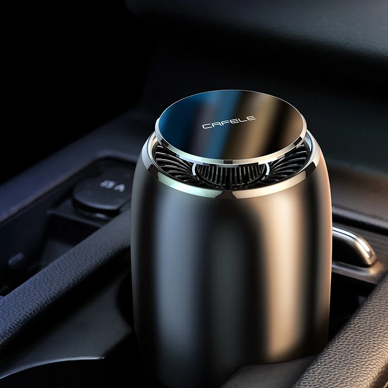 Cafele Car Air Freshener Aromatherapy Purifier Diffuser Essential Wireless Perfume Metal Auto Fragrance |