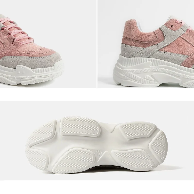 Женские кроссовки 2019 модные женская повседневная обувь замша на платформе