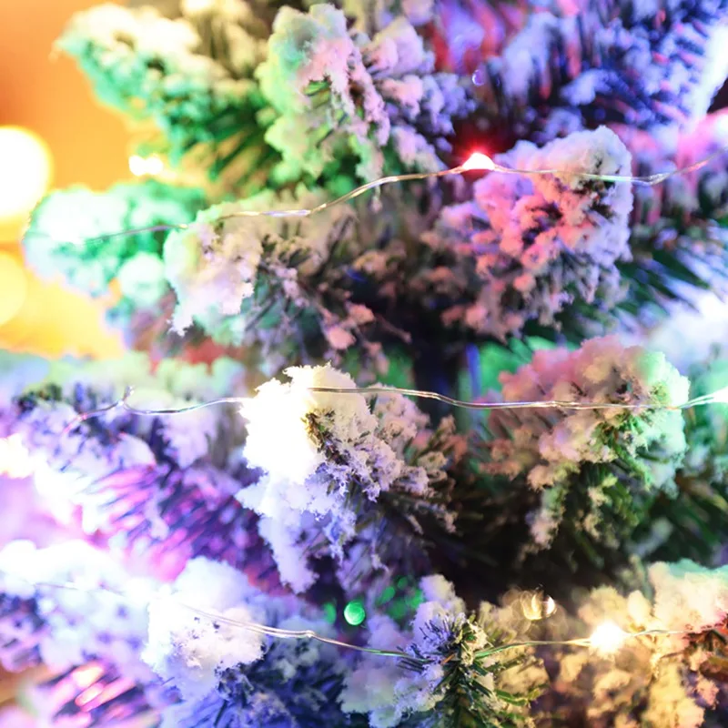 20 дюймов Рождественская сосновая елка на круглой деревянной основе с батареей светодиодный Новогодняя гирлянда праздничный подарок настольный декор