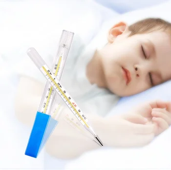 

Mercury Glass Thermometer Large Screen Clinical Medical Temperature Household Health Monitors Health Care Thermometers