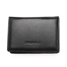 Новое поступление, мужской кошелек RFID, маленький, двойной, искусственная кожа, карман для денег, ID, кредитный держатель для карт