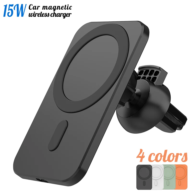 Newest Magnetic Wireless Car Charger Mount for iPhone 12 Pro Max mini Magsafe Fast Charging Wireless Charger Car Phone Holder
