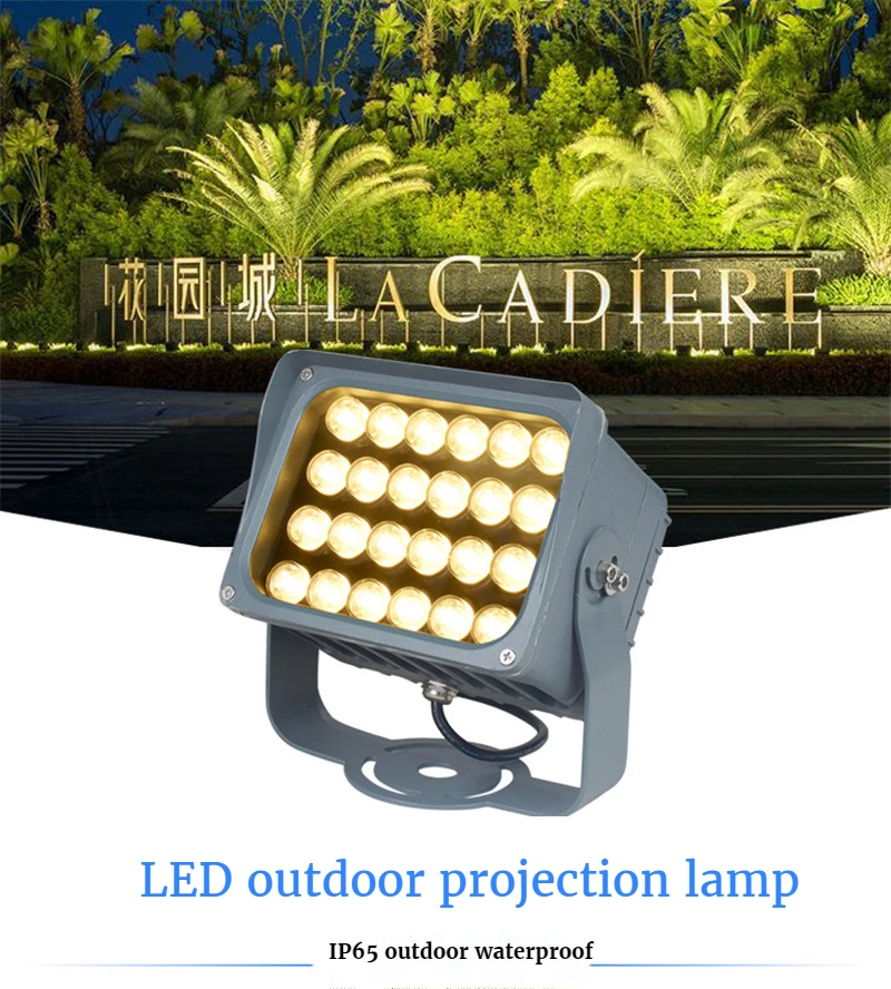 Garden Lights Outdoor Decoration Patio Yard Led Warm Light Wall Washer Light Rgbw Landscape Lighting LED Projection 40w