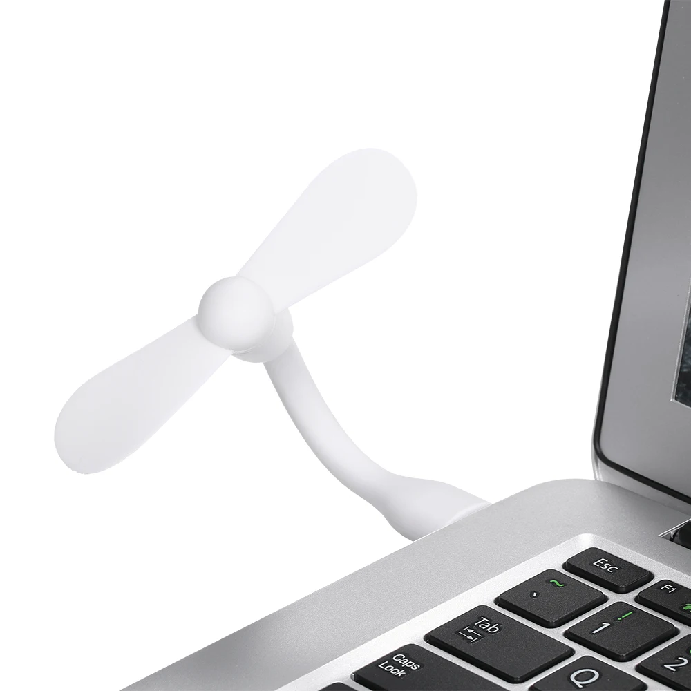 Мини USB вентилятор портативный бесшумный вентилятор охлаждения подключи и играй для настольного ноутбука power Bank зарядный штекер белый