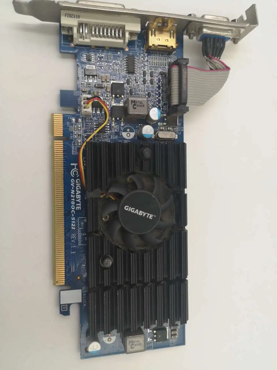 

Gigabyte GV-N210OC-512I Graphics Cards 64 Bit G 210 512MB GDDR2 HDMI For Nvidia Geforce G210 Original Used Video Card