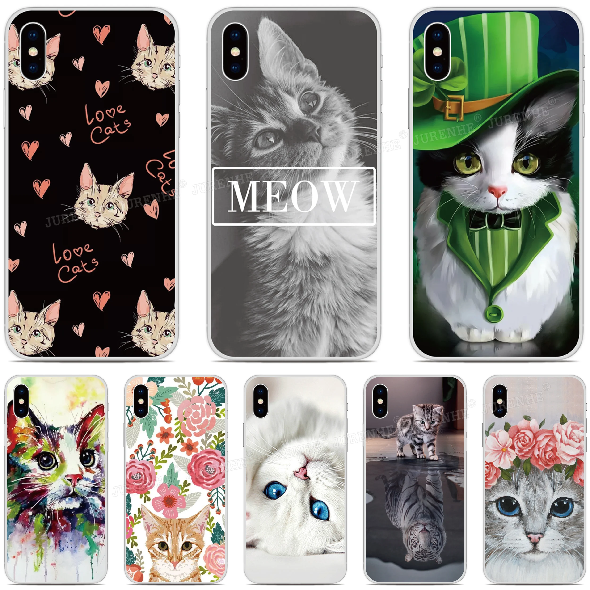 Custodia Per Telefono Gatto Carino Per Wiko Y82 Y52 Power U30 U20 U10 T3 Y62 Y51 View 4 U Feel Lite Lenny 5 Jerry Life 3 U316At Cover