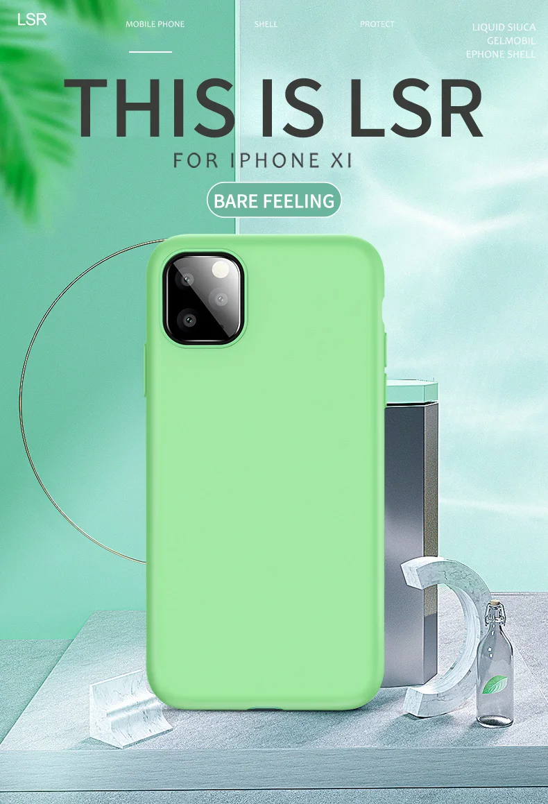 Тонкий мягкий чехол для iPhone X XS 11 pro Max XR жидкий силиконовый конфетный чехол для iPhone 8plus 5 5S SE 4 4s 6 6S 7 8 Plus