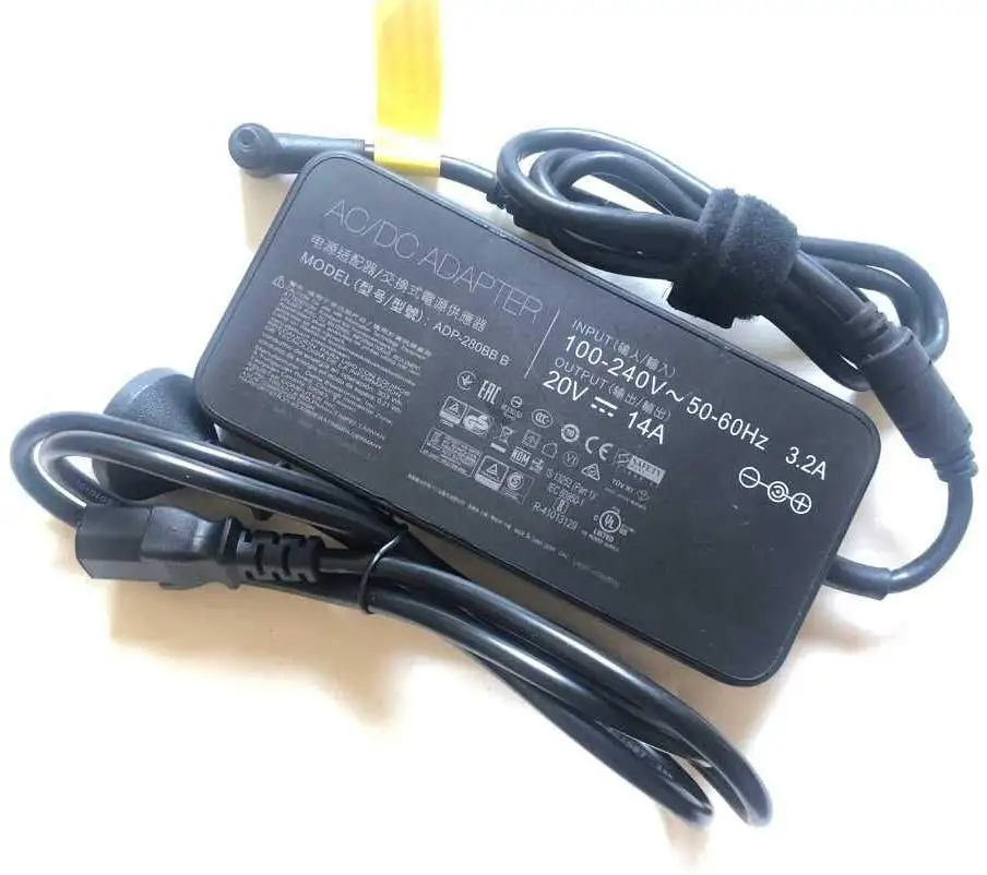 Huiyuan подходит для(не) вторая рука подходит для ASUS ROG G703GI G703GS G703GX 280 Вт 20 в 14A адаптер переменного тока