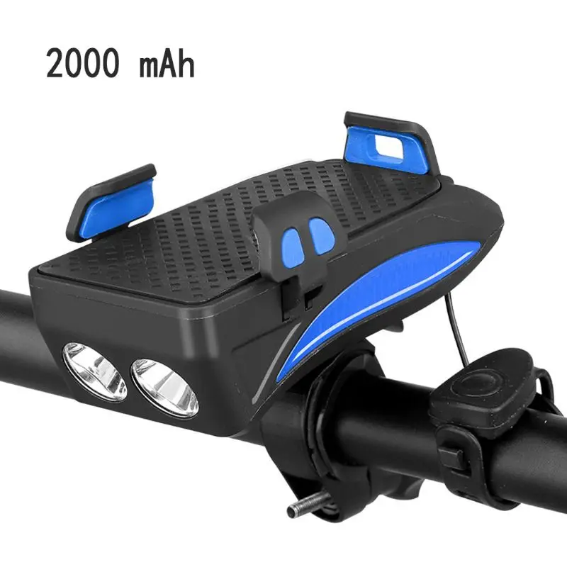 Велосипедный светильник, Кронштейн для мобильного телефона, передний светильник для езды на велосипеде, светодиодный usb-держатель