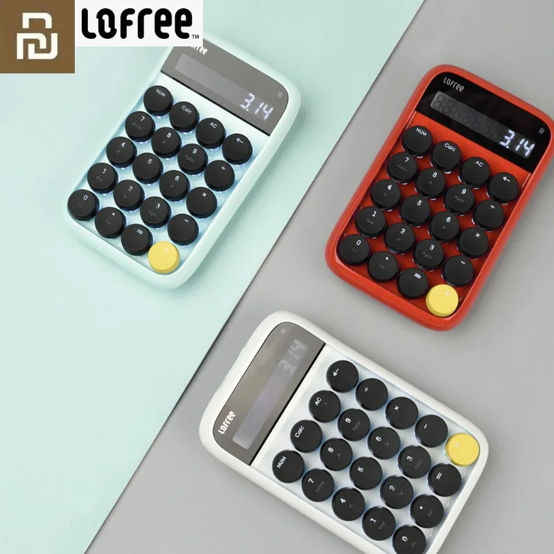 

Xiaomi Mijia Lofree Digital Calculator Bluetooth Wireless Keyboard 20keys Keyboard Rechargeable Keypads for Windows/ iOS/Android