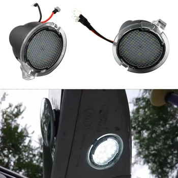 

2pcs Car Lamp LED Under Side Mirror Puddle Light Direct Fit Rearview Replacement Part Easy Install Front PC 12V For Taurus
