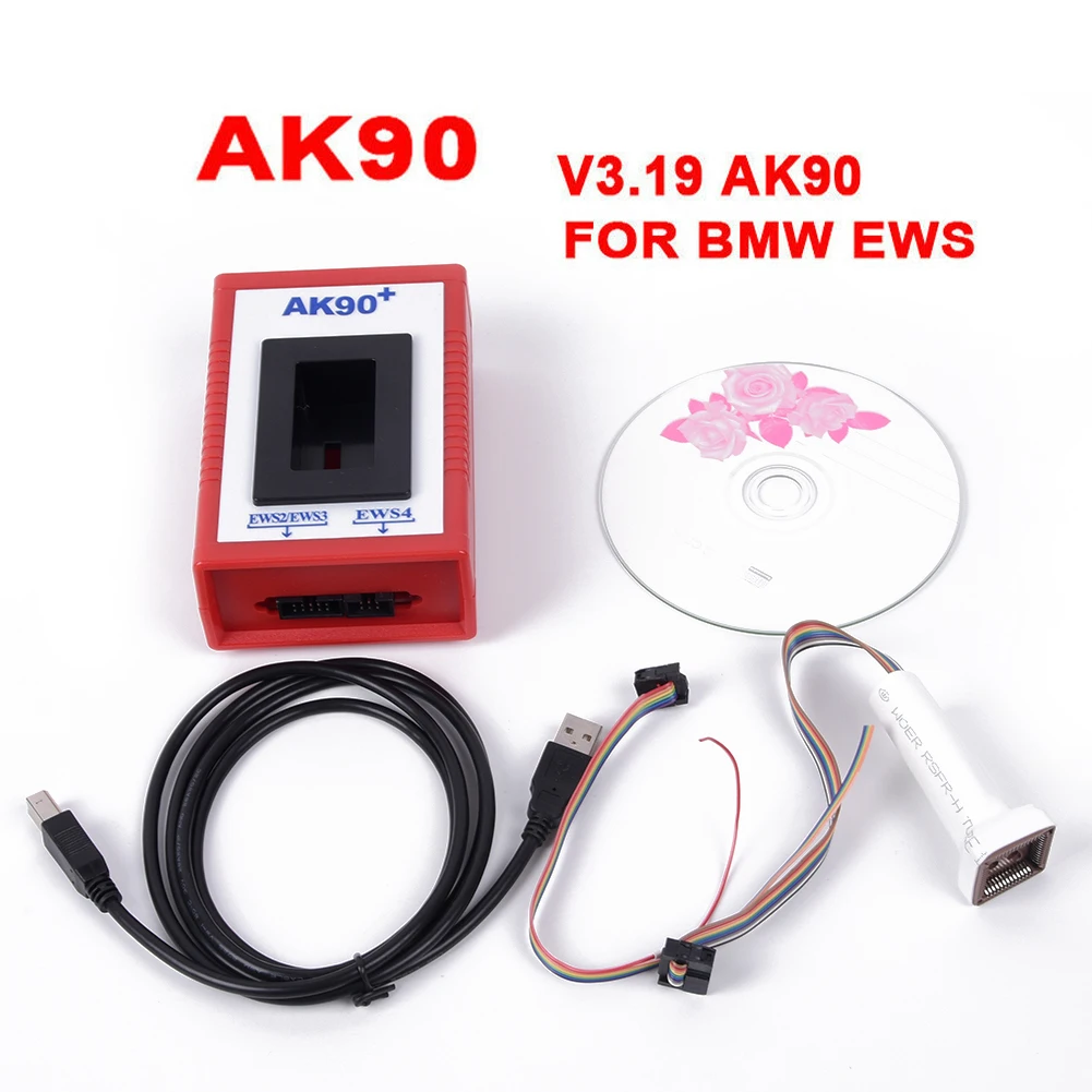 AK90 V3.19 программное обеспечение CD-ROM хост USB Связь 10 контактный кабель шнур аксессуары