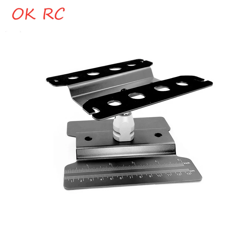 

1PC 1/8 1/10 RC Cars RC Rock Crawler Ajustable Lift Or Lower Metal Repair Station Assembly Platform Work Stand