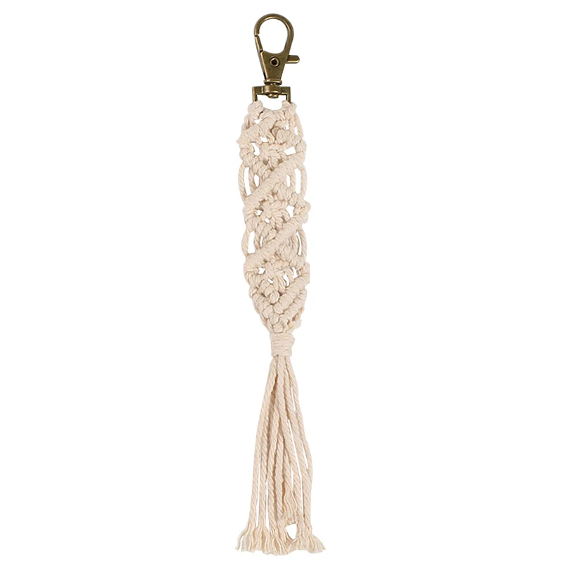08 Artilady Гавайские брелоки с кисточками для женщин Boho key Holder Брелок макраме сумка Шарм ювелирные изделия подарок для друзей Прямая поставка - Цвет: 08