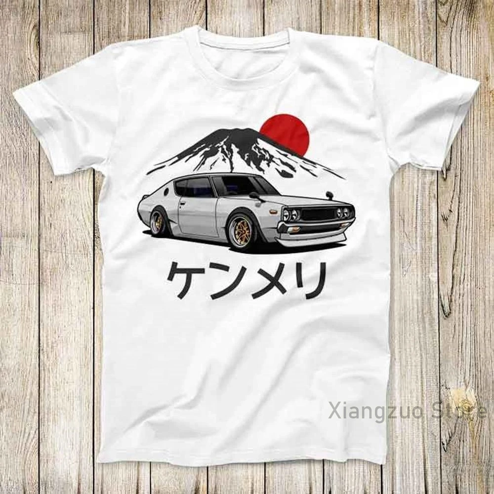 Мужская крутая супербыстрая машина GTR футболка Skyline японский дизайн Женская мода