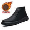 Brand New Winter Men Snow Boots Fashion Lace-up Ankle Boots Genuine Leather Warm Plush Men Boots Autumn Outdoor Men Shoes 38-47 ► Photo 3/6