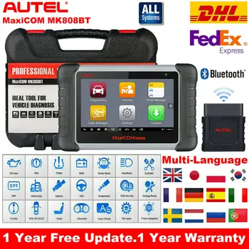 2020 оригинальный автомобильный диагностический инструмент Autel MK808BT OBD2 Scanne функции EPB/IMMO/DPF/SAS/TMPS лучше, чем Launch x431 2020 оригинальный автомобильный диагностический инструмент Autel MK808BT OBD2 Scanne функции EPB/IMMO/DPF/SAS/TMPS лучше, чем Launch x431
