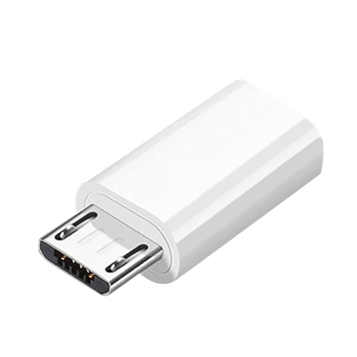 VOXLINK USB C к Micro адаптер сплав чехол Android Micro USB разъем к type C для Sumsung huawei для Xiaomi телефон адаптеры - Цвет: White