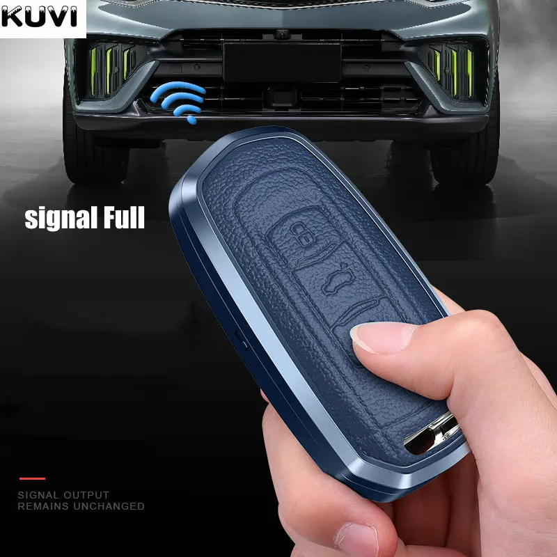 Alloy Leather Car Remote Key Case Cover Shell Fob For Geely Atlas Boyue Nl3 Ex7 Emgrand X7 Emgrandx7 Suv Gt Gc9 Borui Protector - - Racext™️ - - Racext 29