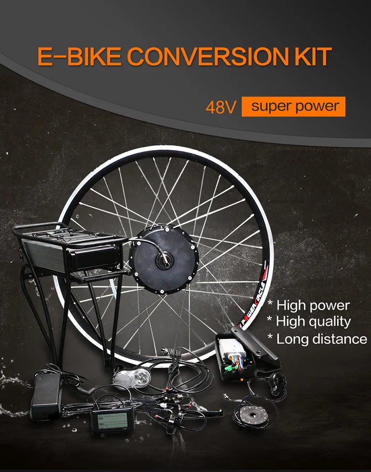 Discount Conversion Kit 48V 500W Rear Motor Wheel Ebike Kit Electrico Bicicleta Electrica con Bateria motor electrico para bicicleta bike 0