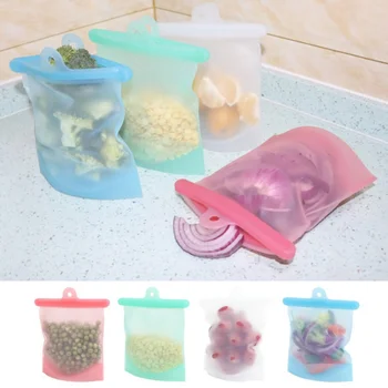 

Silicone Food Bag Lunch Bags Sandwich Bags Containers Storage Bags Freezer Microwave Dishwasher Safe Leakproof Reusable lydg