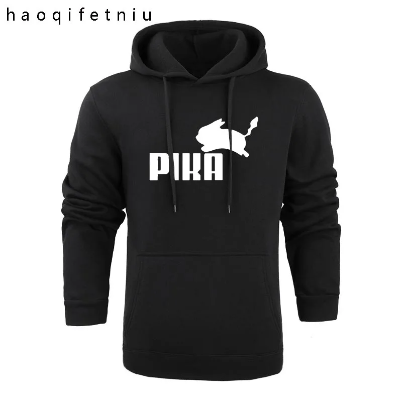 2019 новые брендовые модные милые кофты с капюшоном Для мужчин аниме Pika толстовки