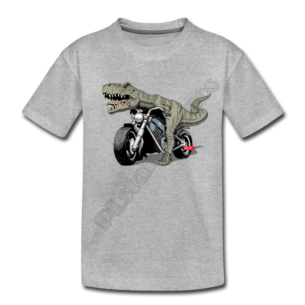 Dinosaur Motorcycle Kids T-Shirt 3D All Over Printed t shirts Boy For Girl Funny Animal Summer Short Sleeve | Мать и ребенок