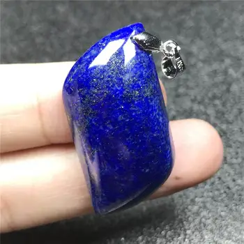 

Top Natural Royal Blue Lapis Lazuli Necklace Pendant Jewelry For Woman Lady Men Crystal 36x18x8mm Beads Horse Eye Gemstone AAAAA