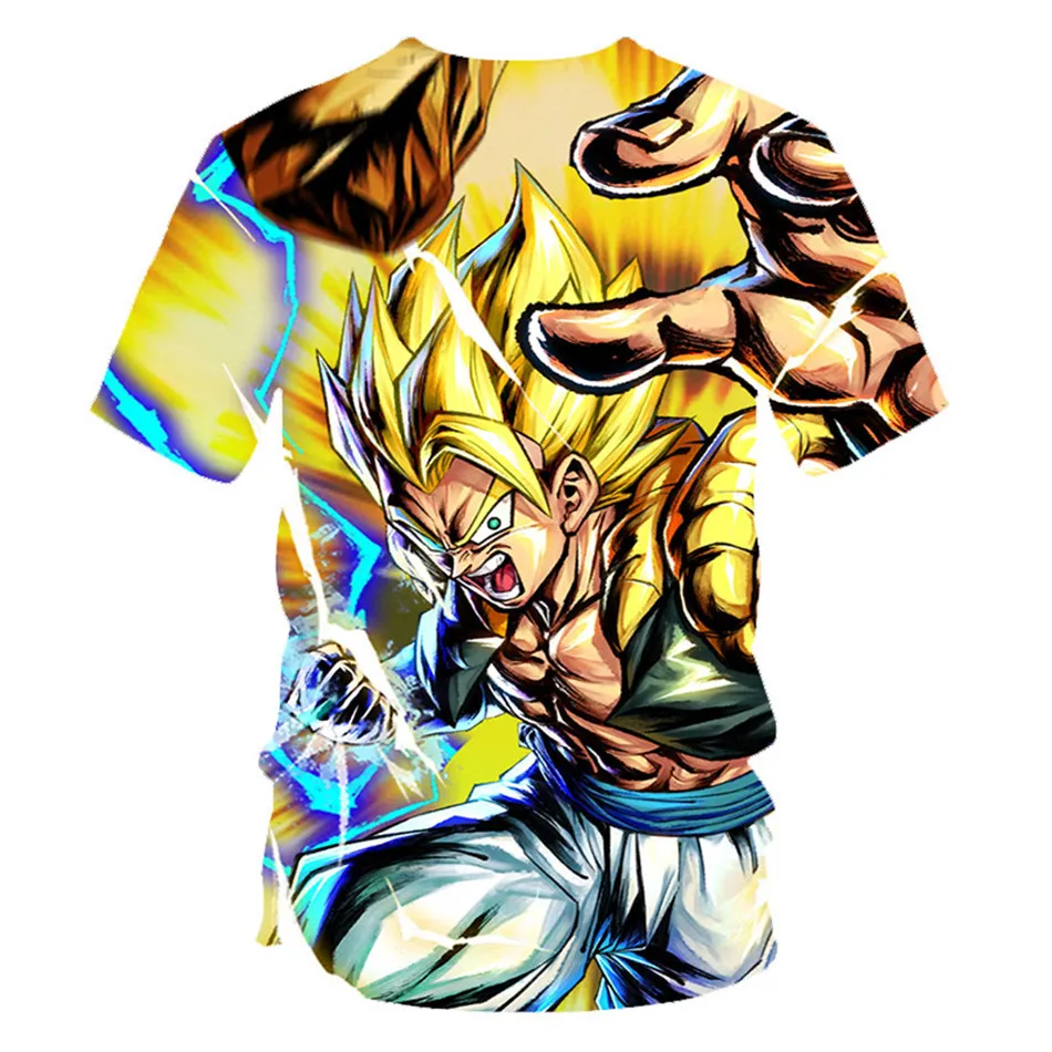 Коллекция года, летняя детская футболка с драконом и шариком Z Ultra Instinct God Son Goku Super Saiyan Детская футболка с 3D принтом Футболка для мальчиков и девочек