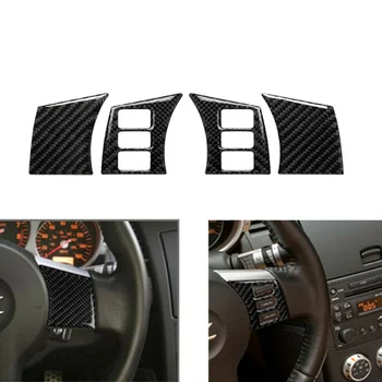 

Cover Wheel Panel Trim Sticker Kit AutoCarbon Fiber Steering Accessories
