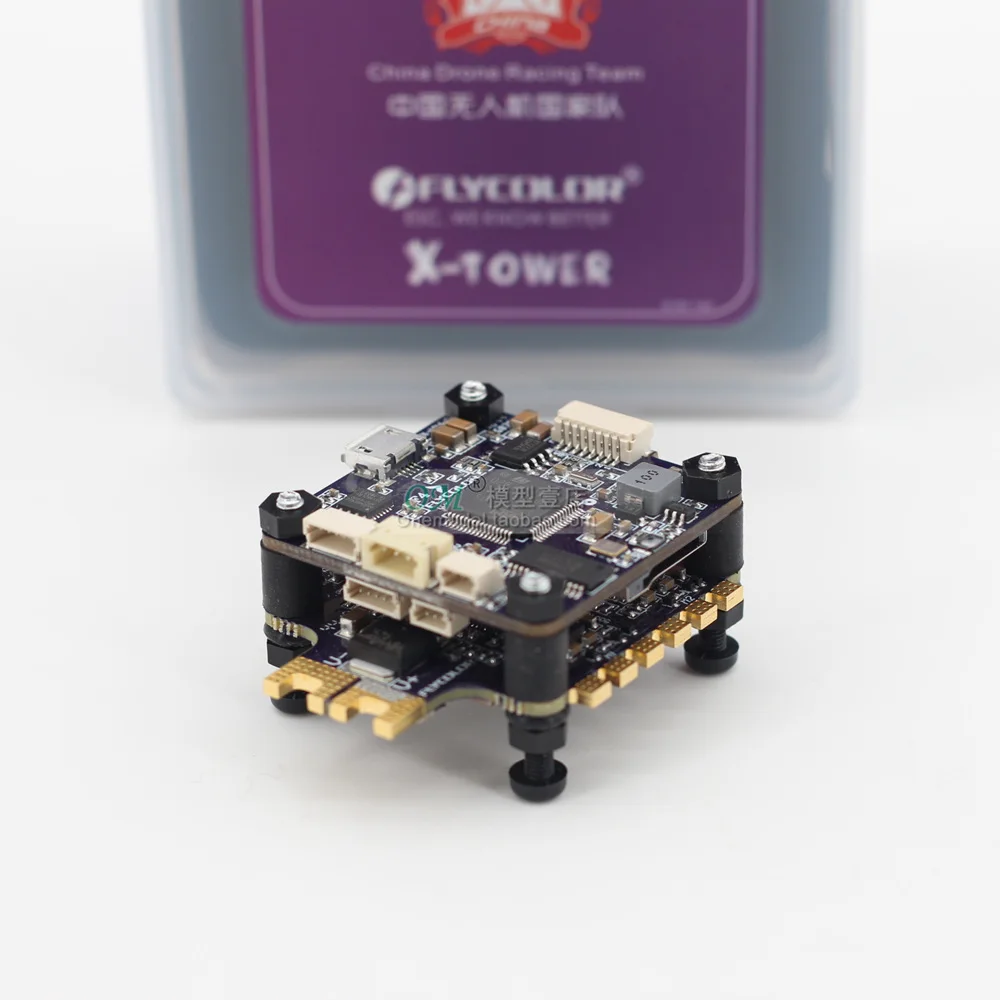 М./- Flycolor X-Tower F4 Контроллер полета OSD+ 40A BLHeli_32 4 в 1 3-6S ESC Dshot1200 Датчик тока для радиоуправляемого дрона