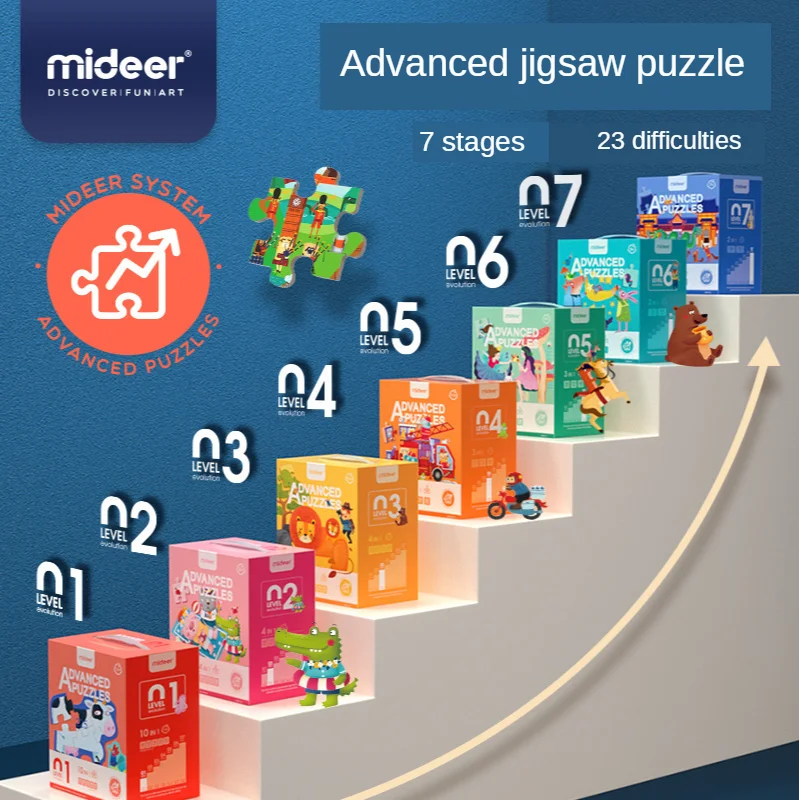 MiDeer/Продвинутые Пазлы Tangram пазлы с животными сезонные транспортные средства