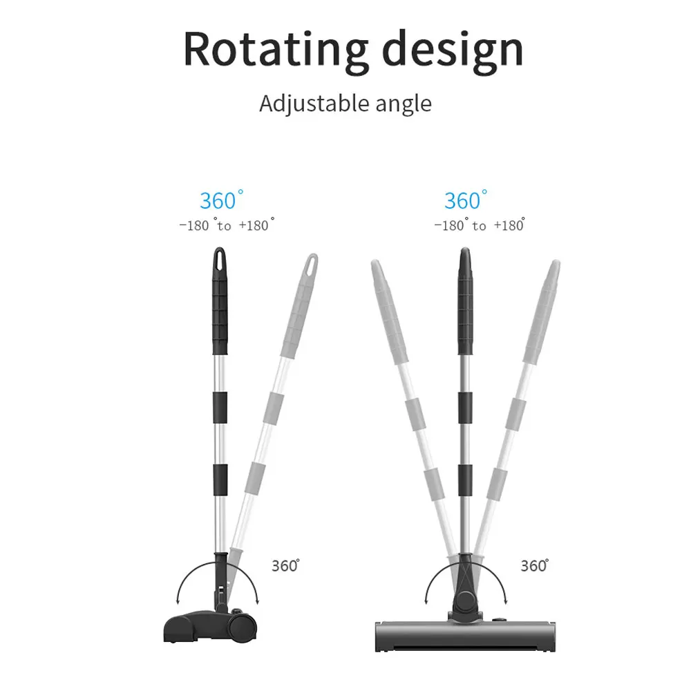  Floor Sweeper Hand Push Sweeper Clean Sweep Machine Creative 1200MAH USB Charging 2in1 Mops Suction