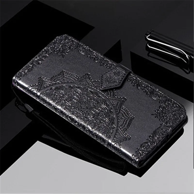 1Black Кожаный чехол-книжка с цветами для MEIZU M8 V8 Lite 16s Pro 16 16th Plus 16Xs, чехол-кошелек для Meizu C9 Pro M9C Note 8 9X8 U10 U20 - Цвет: 1Black