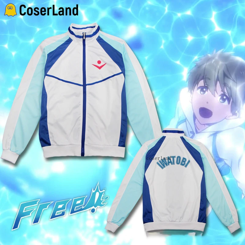 Аниме бесплатно! Iwatobi Swim Club Haruka Nanase косплей куртка Макото Тачибана купальный