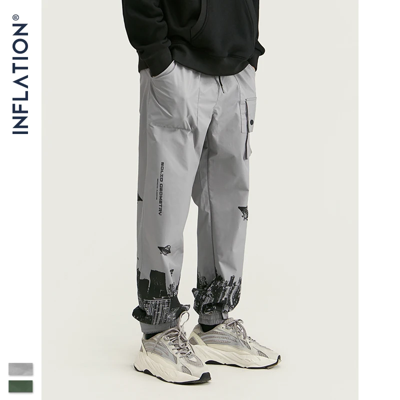 INFLATION Fashion Digital Print Sweatpants Men 2020 FW Streetwear Drawstring Joggers Harajuku Pockets Loose Men Trousers 93444W INFLATION Fashion Digital Print Sweatpants Men 2020 FW Streetwear Drawstring Joggers Harajuku Pockets Loose Men Trousers 93444W