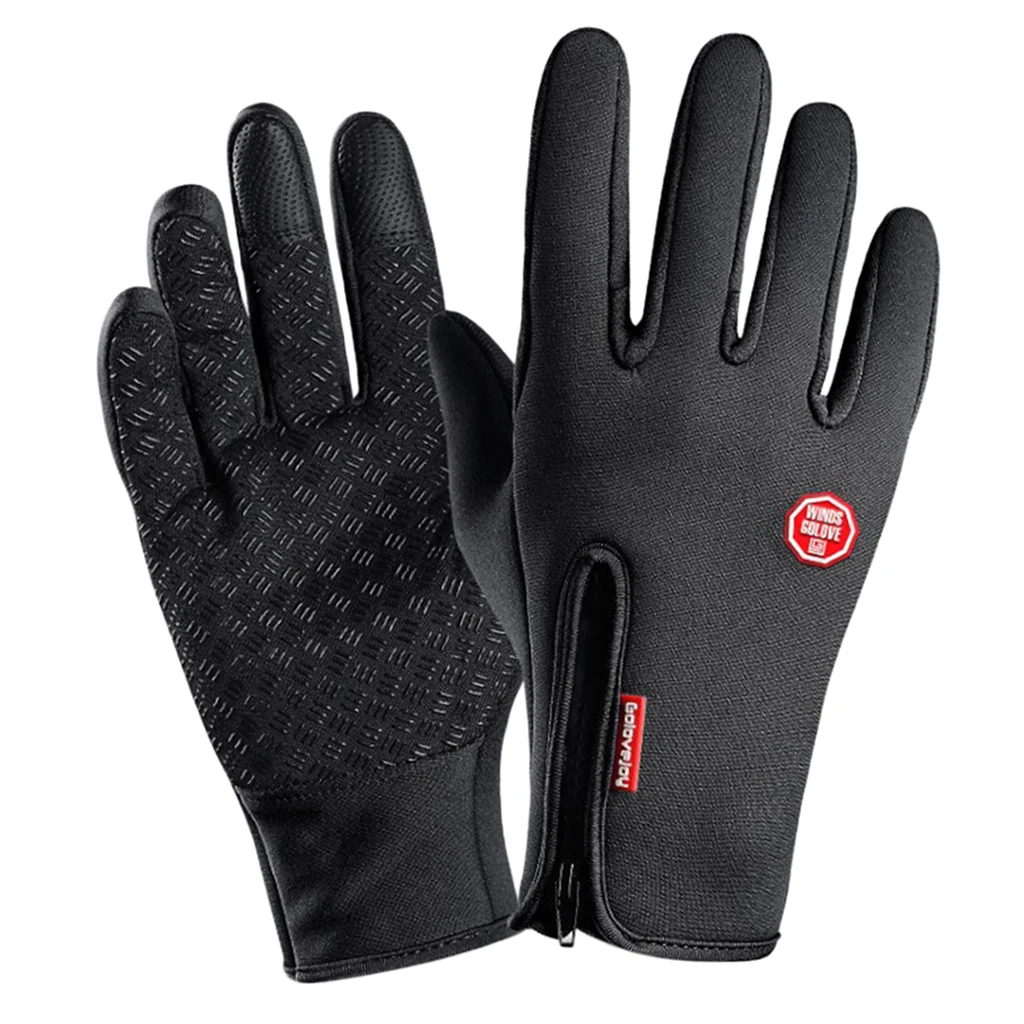 Nylon Windproof Fishing Hunting Cycling Gloves Winter Warm Skiing Gloves for Winter 