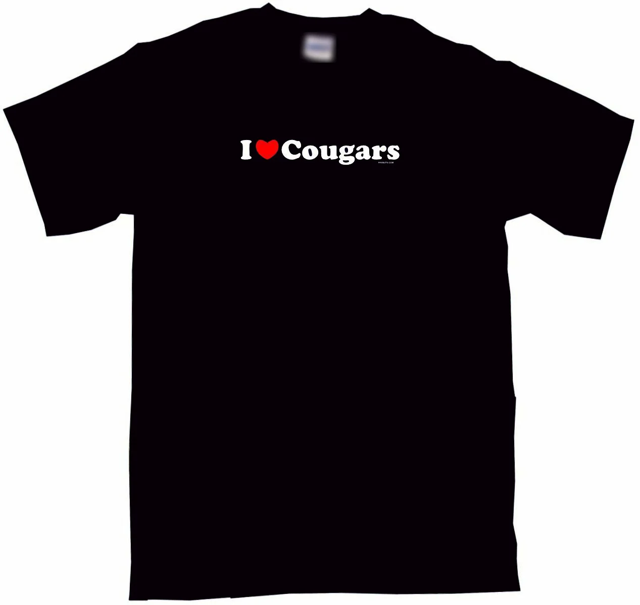 I Heart (Love) Cougars Men's tee Shirt Pick Size SM - 3XL &amp Color Mens T Summer O Neck 100% Cotton cheap wholesale |