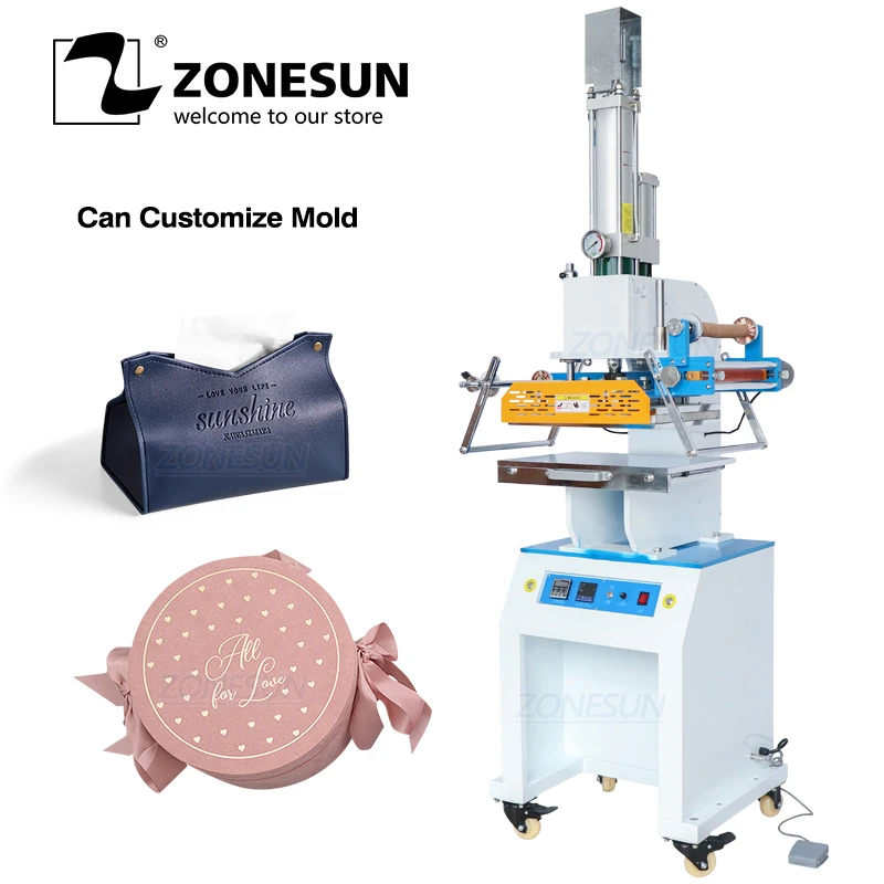 ZONESUN ZS 819M2 300*400 мм пневматическая цифровая машина для тиснения фольгой и тиснения|