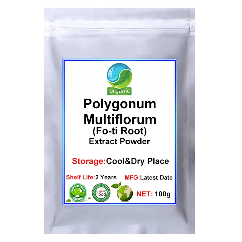 Polygonum Multiflorum Thunb Fo-ti Powder Extract 30:1 He Shou Wu for Promoting Hair Growth |