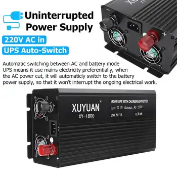 

Inverter 12V 220V 3000/4000/5000W UPS Modified Sine Wave LCD Display Grid 12V to 220V Solar Power Inverter for car truck